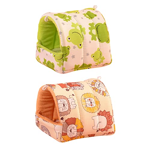 PetPhindU 2pcs Ratten Hamster Warmes Bett Haus Kissen Hamster Bett Hamsterzubehör Hamster Hamp Hackbett von PetPhindU