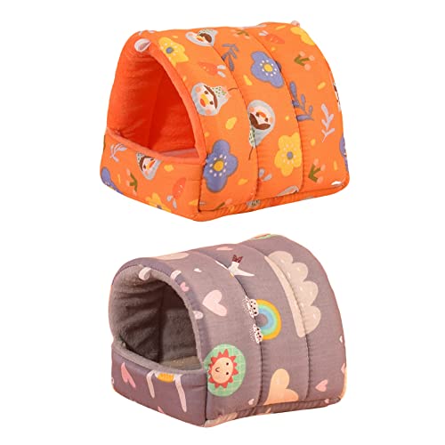 PetPhindU 2pcs Ratten Hamster Warmes Bett Haus Kissen Hamster Bett Hamsterzubehör Hamster Hamp Hackbett von PetPhindU