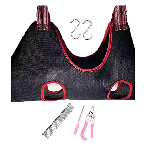 PetPhindU 6 In1 Hundepflege Hängematte Hundepflege Helfer für Nageltrimmung/klipping Haustier Hund Hängematte Hängematte für Katzen & Hunde Hängematte Helfer Rückhaltesatz Hundetasche Haustier von PetPhindU