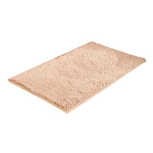 PetPhindU Hunde Reinigungsmatte Extrem Saugfähige Bodenmatte Einfarbiger Teppich rutschfeste Fußmatte für Schlammige, Nasse Pfoten und Schuhe (60cm x 90cm,Beige) von PetPhindU