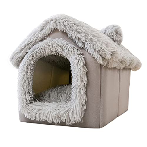 PetPhindU Hundehäuser Weiche Innen Im Innenraum Geschlossene Zelthütten Warm Höhlenhund Hunde Zwinger Haus Winter Warmer Kleiner Hund Teddy Four Seasons Universal Abnehmbar und Waschbarer Hund Haus von PetPhindU