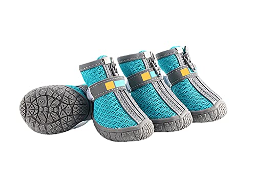 PetPhindU Hundeschuhe Hund Stiefel Breathable Ineinander Greifen Schuhe Non-Slip Strapazierfähigen Causal Außen Schuhe Teddy Bichon Spitz Corgi Pudel Schnauzer Papillon Mops von PetPhindU