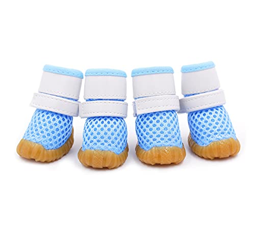 PetPhindU Hundeschuhe Hundesportschuhe Hund Turnschuhe All Seasons Dog Mesh-Schuhe Weiche Breathable Hundeschuhe für Kleine Hunde von PetPhindU