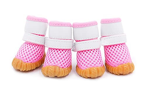 PetPhindU Hundeschuhe Hundesportschuhe Hund Turnschuhe All Seasons Dog Mesh-Schuhe Weiche Breathable Hundeschuhe für Kleine Hunde von PetPhindU