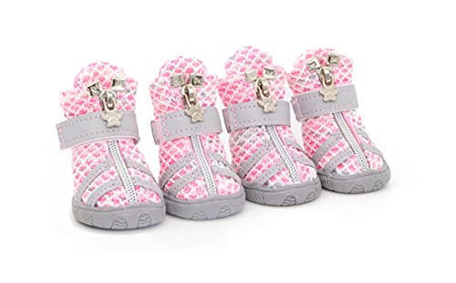 PetPhindU Hundesportschuhe Hund Kult Schuhe Hundeschuhe Hundeschuhe Atmungsfähig Leicht Honeycomb Texture Teddy Bichon Spitz Corgi Pudel Schnauzer Papillon Mops von PetPhindU