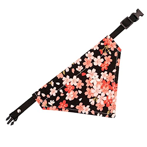 PetPhindU Japanese Style Cat Bandana Cat Lätzchen Puppy Lätzchen Triangle Lätzchen für Kleine Hunde-kätzchen-Katze-Kragen-hundehalstuch Katze Schal Einstellbare Hunde-Bandana von PetPhindU