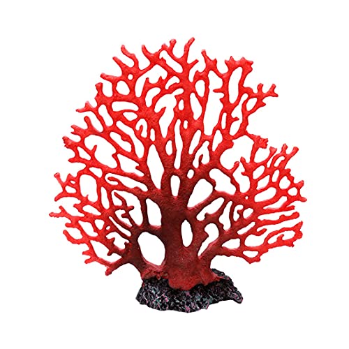 PetPhindU Künstliche Coral Ornament Aquarium Dekorationen Harz Korallenast Sprig Reisig Aquarium Dekor Aquarium Dekorative Meerespflanzen von PetPhindU