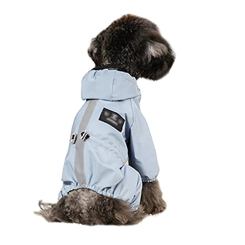 PetPhindU mit Kapuze Hunderegenmantel Hund Poncho Zwei-Legged Dog Regen Cape Wasserdicht Reflektierende Raincoat Hundejacke für Kleine Bis Große Hunde Justierbarer Haustier wasserdichte Kleidung von PetPhindU