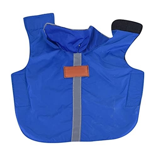 PetPhindU wasserdichte Hundejacke Dog Raincoat Vest-Style Hunde Poncho Regen Cape Warnweste 7 Größen für Kleine und Große Hunde Hundewasserdichte Kleidung Sonne/Schnee-Proof von PetPhindU