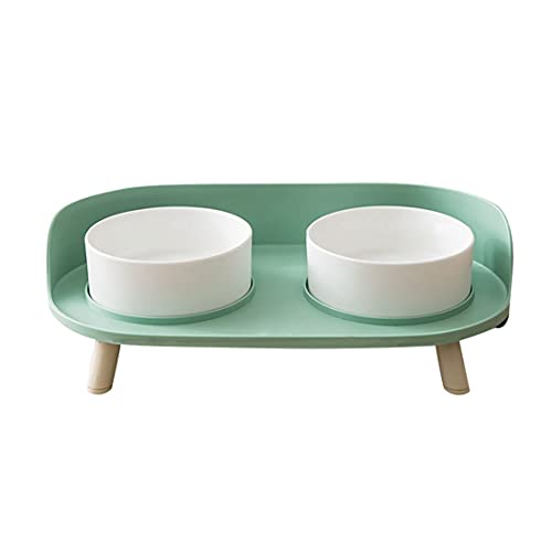 Raised Hundenapf Erhöhte Cat Bowl Keramik-Schale mit Plastikstandplatz für Katzen und Hunde Pet Food Wasser-zufuhr Comfort Futterschalen Schützen Pet Spine Anti-Tipping von PetPhindU