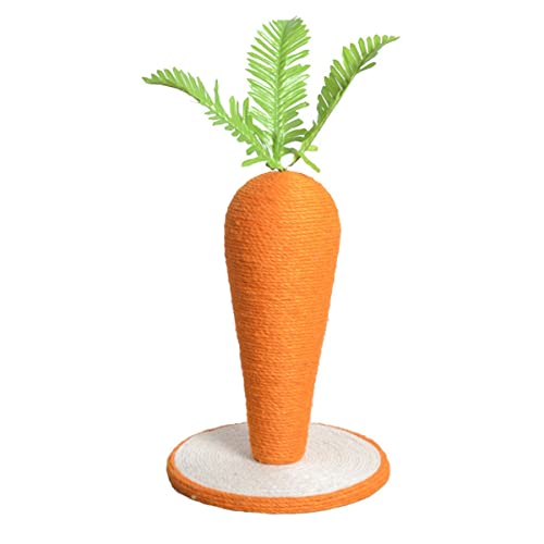 Sisal Cat Scratch Carrot Cat Kratzplatte Sisal Cat Scratch Post Katze Kratzer Katze Katze Kratzer Spielzeug Kratzer für Innenkatze Katzen Nagel -datei Kratzer Pet Croboker von PetPhindU