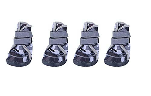 Small Medium Large Hundeschuhe Camouflage Schuhe wasserdichte Anti-rutsch-weichen Hundesportschuhe Hund Stiefel Pfötchen Schutz All Seasons Schuhe von PetPhindU