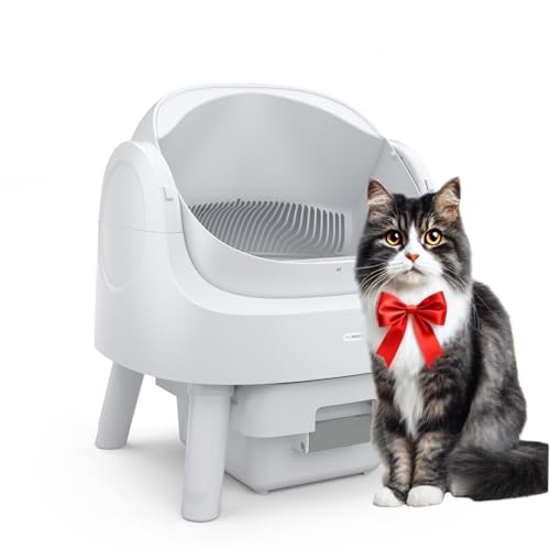 PetPivot Selbstreinigende Katzentoilette mit Offenem Design, Automatische und Manuelle Modi, Sofortige Reinigung und Einfaches Schaufeln, Ideal für Große Katzen, Geeignet für Mehrkatzenhaushalte von PetPivot