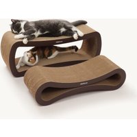 PetRhein Kratzbrett Katzen XXL Set 86+75cm | Zwei-in-Eins Kratzpappe Wendbar Beidseitig, Hochverdichtete Wellpappe Groß, Kratzmöbel Katzenkratzbrett PetRhein Kratzbrett Katzen XXL Set 86+75cm | Zwei-in-Eins Kratzpappe Wendbar Beidseitig, Hochverdichtete Wellpappe Groß, Kratzmöbel Katzenkratzbrett von PetRhein