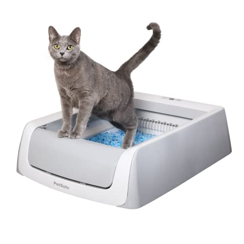 PetSafe ScoopFree selbstreinigende Katzentoilette Automatisches System mit Einwegschale und Kristallstreu, hygienisch, stark saugfähig und staubdicht, 2. Generation, 51.8 x 18.1 x 71.1 cm von PetSafe