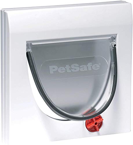 PetSafe Rosewood 14522 Staywell Katzenklappe 4-Wege-Drehverschluss, weiß - Serie 300 von PetSafe