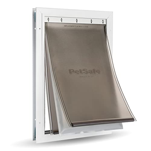 PetSafe Aluminium-Haustiertür für extremes Wetter , Energieeffiziente Katzen- und Hundeklappe, Für Haustiere bis 18 kg, Größe M von PetSafe