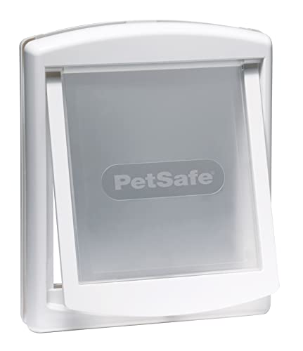 PetSafe Staywell Haustiertüre Original mit 2 Verschlussoptionen, mittel, weiß von PetSafe