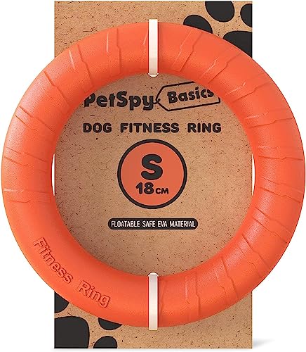 Trainingsring für Hunde, Fitness-Werkzeug, fliegende und schwimmfähige, interaktives Spielzeug für kleine, mittelgroße und große Hunde von PetSpy