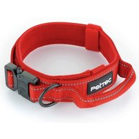 PetTec Hundehalsband aus Neopren & Nylon rot L von PetTec