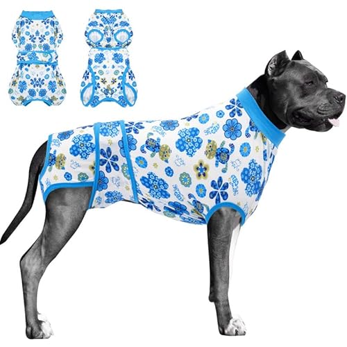 PetWarm Chirurgie Recovery Suit für Hunde,Baumwolle Schutz des Hundes Bauches,After Surgery Onesie für Männer & Weibliche,Hund Katze nach Operation Hunde-Einteiler, X-Large von PetWarm