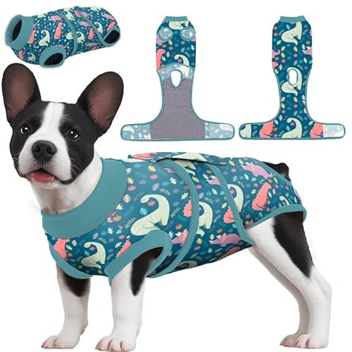 PetWarm Chirurgie-Shirts für Hunde, Hundemantel, Innenkleidung, Ersatz für E-Halsband und Kegel, verhindert Hunde-Einteiler, Haustier-Chirurgie, Genesungsanzug, weibliche männliche Hunde, Einteiler von PetWarm