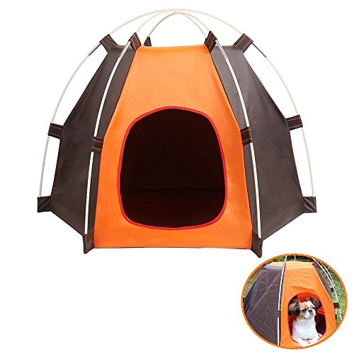 Tragbare Pet Camping Zelt outdoor Spielzelt Haus für Hunde Katzen Puppy Kitty – faltbar Wasserdicht Spielen Spielzeug Haus Zelt Bett Box für kleine medium Animal von Petall