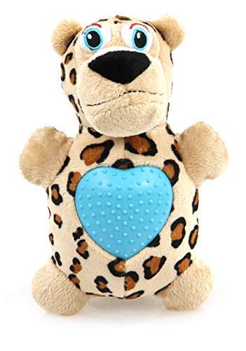 Petastic Hundespielzeug Hearties Leopard, Plüschspielzeug, Kuscheltier mit Quietscher von Petastic