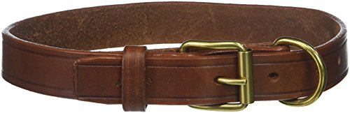 Petego La CINOPELCA Hundehalsband Classic Leder Glatte Finish Flacher Kragen von Petego