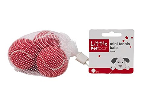 Little Petface Tennis Balls 3 Pack Red von Petface