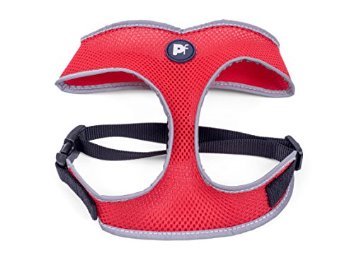 Petface Dog Harness, Reflective Comfort, Harness, Red, XX-Small von Petface