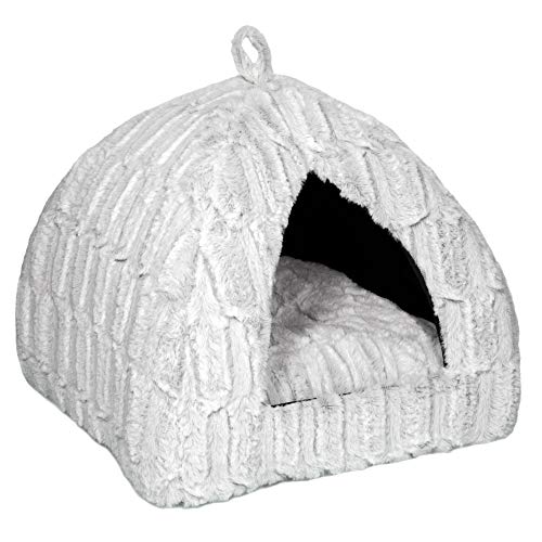 Petface Luxuriöses Katzen-Iglu-Bett aus Bambus von Petface