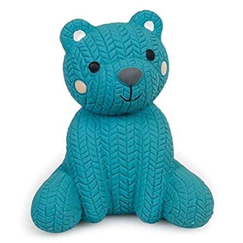 Petface Little Teddybär-Kauspielzeug, Latex, Blau, 1 Stück von Petface