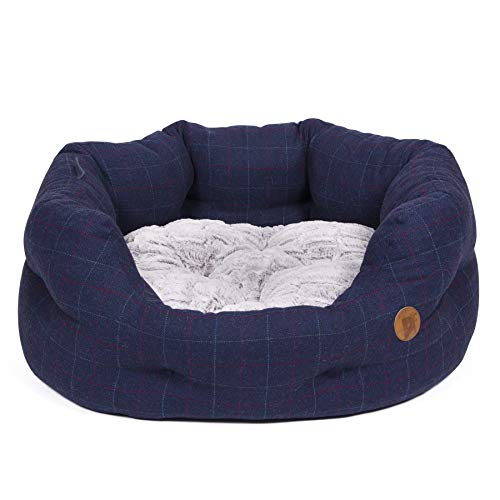 Petface Midnight Tweed Hundebett, oval, groß von Petface