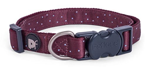 Petface Ox Blood Ditsy Spot Hundehalsband, Größe XS von Petface