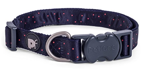 Petface Scarlet Ditsy Hundehalsband, gepunktet, Größe L von Petface