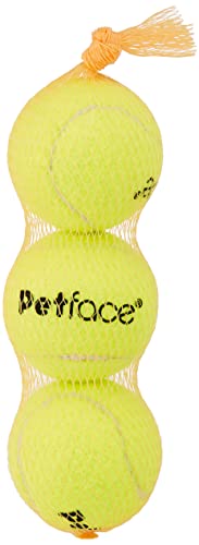 Petface Super Tennisbälle für Hunde, Werfen und Apportieren, Outdoor-Übungen, 3 Stück von Petface