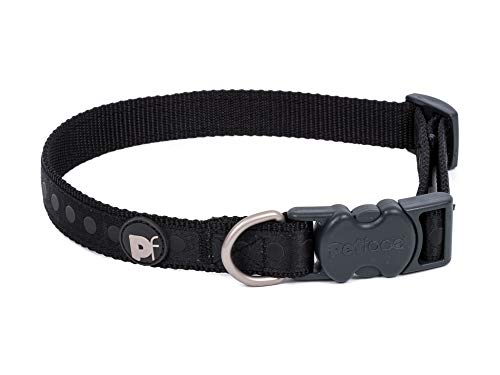 Petface Tonal Dots Hundehalsband, bedruckt, Größe L, Schwarz von Petface