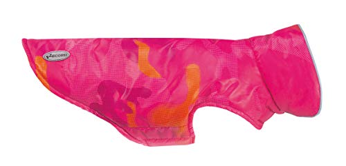 Record Maverick Regenmantel für Hunde, Plüsch, Fuchsia M, 40 cm von Petgnam