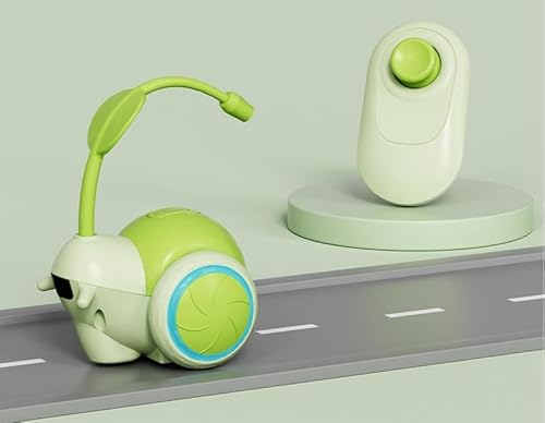 Peticularz® Fernsteuerung Schnecke Roadster Interaktives Katzenspielzeug Selbstbeschäftigung für Katzen, Elektrischer Intelligenzspielzeug mit Controller (G) von Peticularz