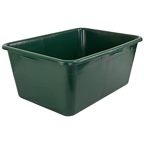 Petigi Wildwanne Futterwanne Mörtelwanne Kunststoffwanne Wassertrog Wasserbehälter 65 L / 90 L Grün Lebensmittelecht Multiwanne, Anzahl:1, Liter:90 L von Petigi