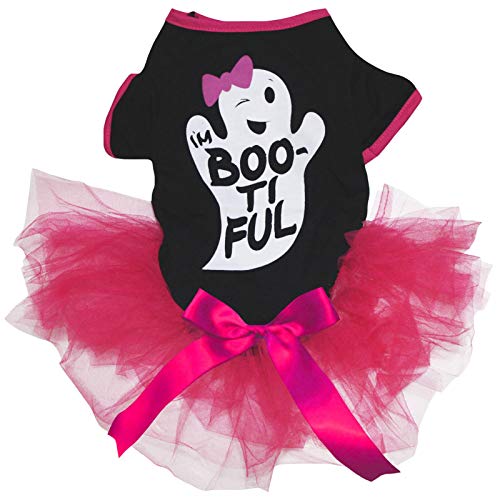 Petitebella Halloween-Kleid mit Tutu, für Welpen und Hunde, X-Large, Ghost von Petitebella