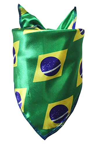 Petitebella Haustierhalstuch, Motiv: Nationalflagge (Brasilien, groß) von Petitebella