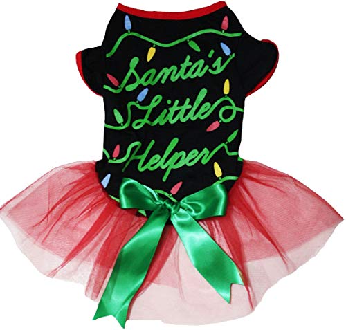 Petitebella Hundekleid für Welpen, Weihnachtsmotiv, Größe M von Petitebella