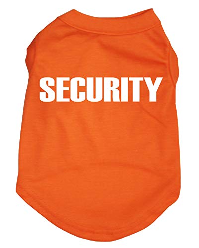 Petitebella Security Guard Hunde-Shirt, Größe XL, Orange von Petitebella