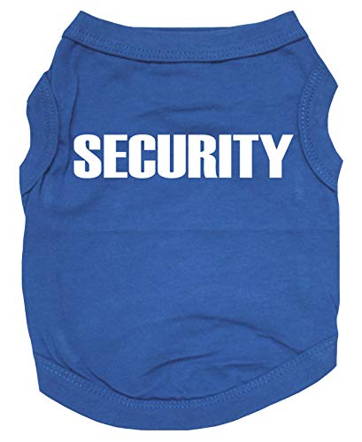 Petitebella Security Guard Hunde-Shirt, Königsblau, Größe XL von Petitebella