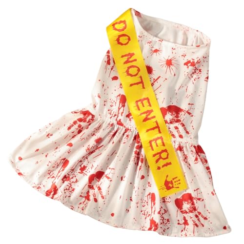 Petitebelle Halloween Welpenkostüm für Hunde (blutiges Kleid, M) von Petitebelle