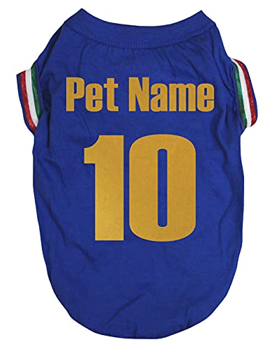 Petitebelle Personalisieren Nationales Thema Hundewelpen-Shirt (Italien-1, Large) von Petitebelle