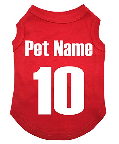 Petitebelle Personalisieren Nationales Thema Hundewelpen-Shirt (England-1, XXX-Large) von Petitebelle