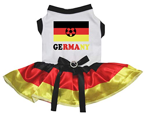 Petitebelle Hundekleid mit Nationalflagge (Deutschland, XXXL) von Petitebelle